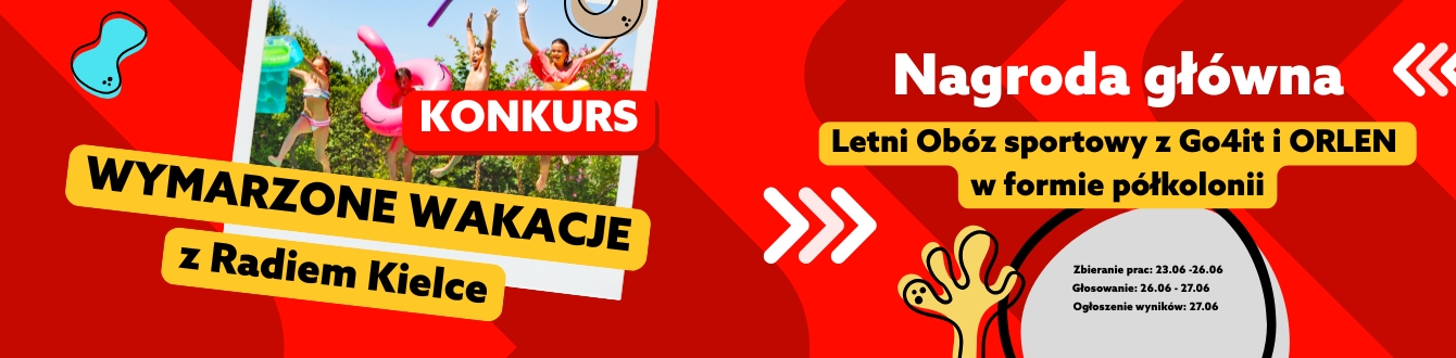 Konkurs plastyczny „Wymarzone wakacje z Radiem Kielce”